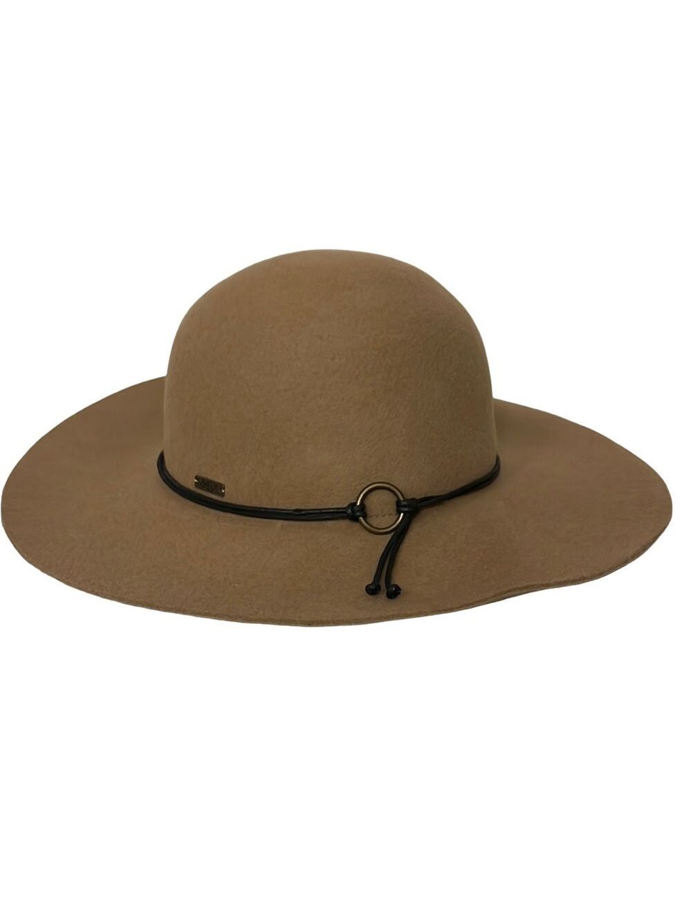 DeLux 14” Wide-Brim wool Hat with Dark Band
